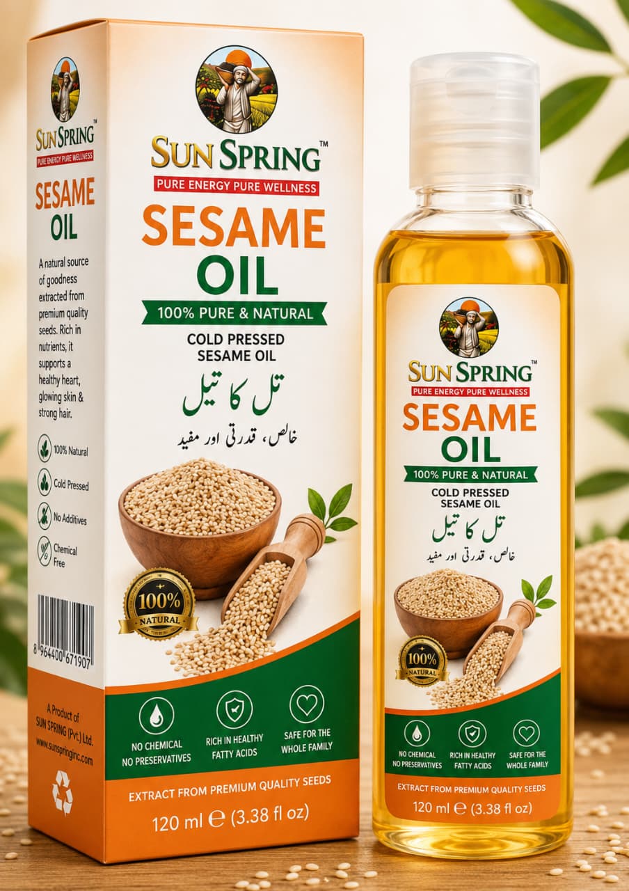 Premium Sesame Oil – 100% Pure & Cold Pressed | 120ml